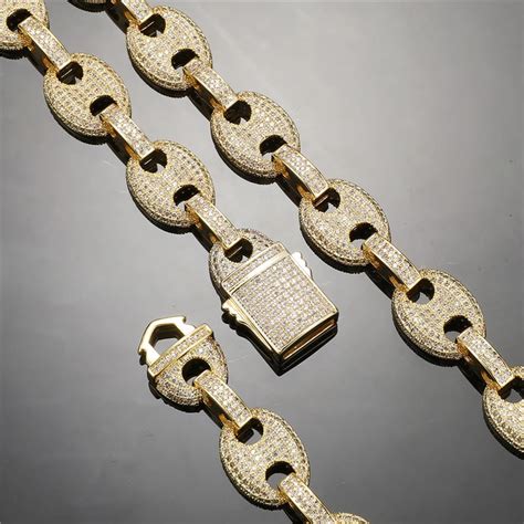 cheap iced out gucci link chain|More.